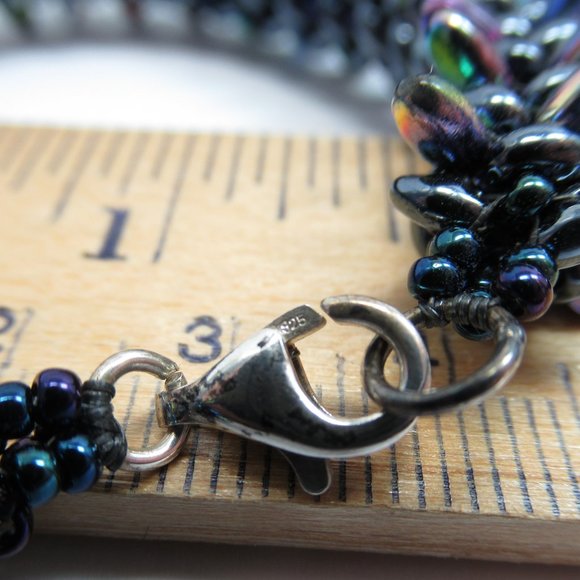 Hand woven Spiky bracelet - Picture 9 of 10